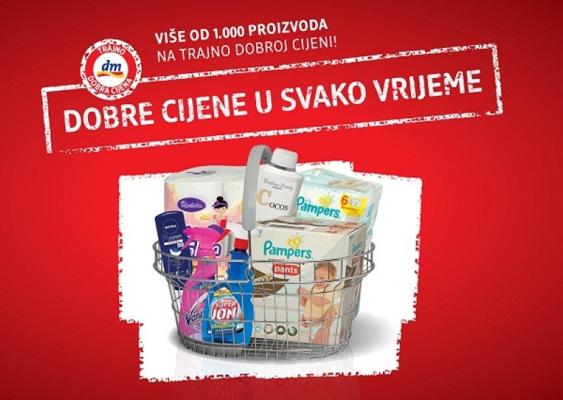 Dobre cijene u svako vrijeme u dm-u