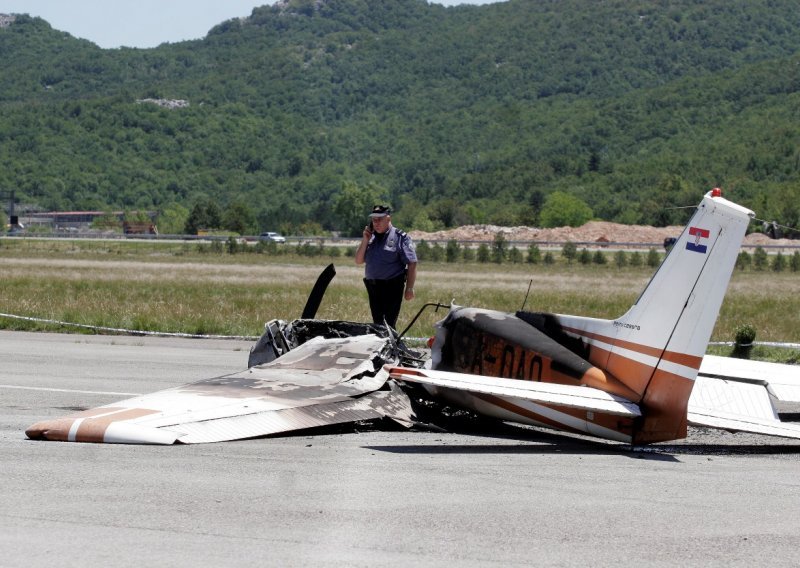 Tri osobe ozlijeđene u padu Cessne na dubrovačkoj zračnoj luci