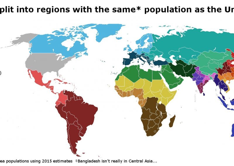 Spajanjem država po uzoru na SAD, svijet bi izgledao ovako