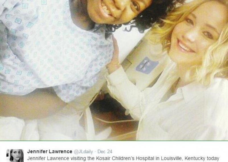 Jennifer Lawrence Badnjak provela u bolnici