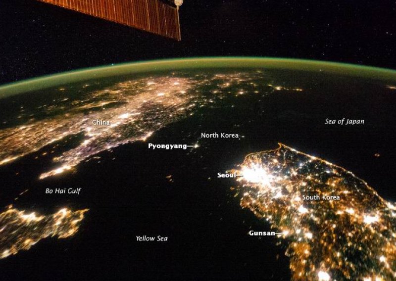 Kad padne mrak Sjeverna Koreja nestane, a Pjongjang postane otok