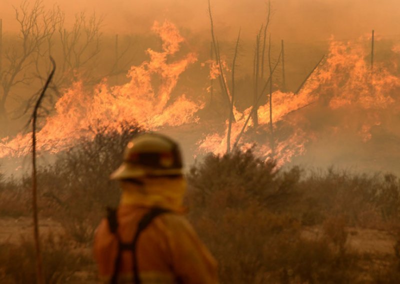 Gori planina Promina: Vatrogasci gasili noćas na -7 stupnjeva Celzijevih