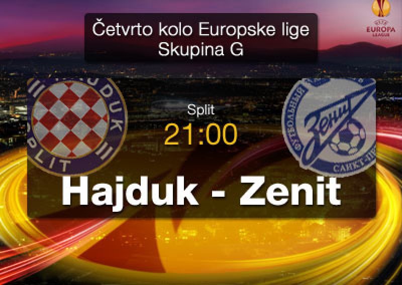 Hajduk na Poljudu izgubio s 2:3 od Zenita