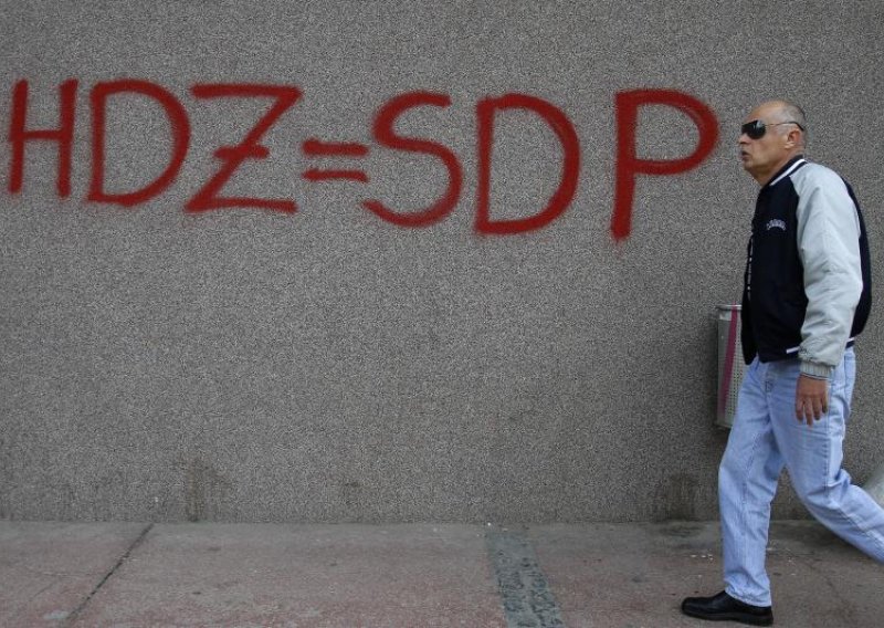 Osijek osvanuo išaran grafitima HDZ=SDP