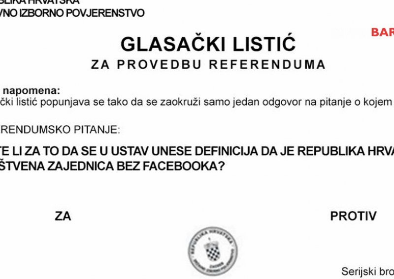 'U ime obitelji' želi zabraniti Facebook