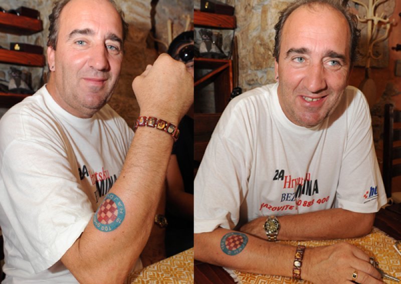 Grdović tetovirao Hajdukov grb u boji