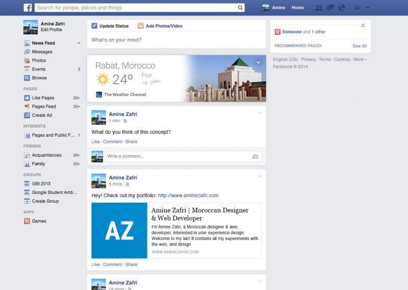 Pogledajte kako izgleda Facebook u Google Now verziji