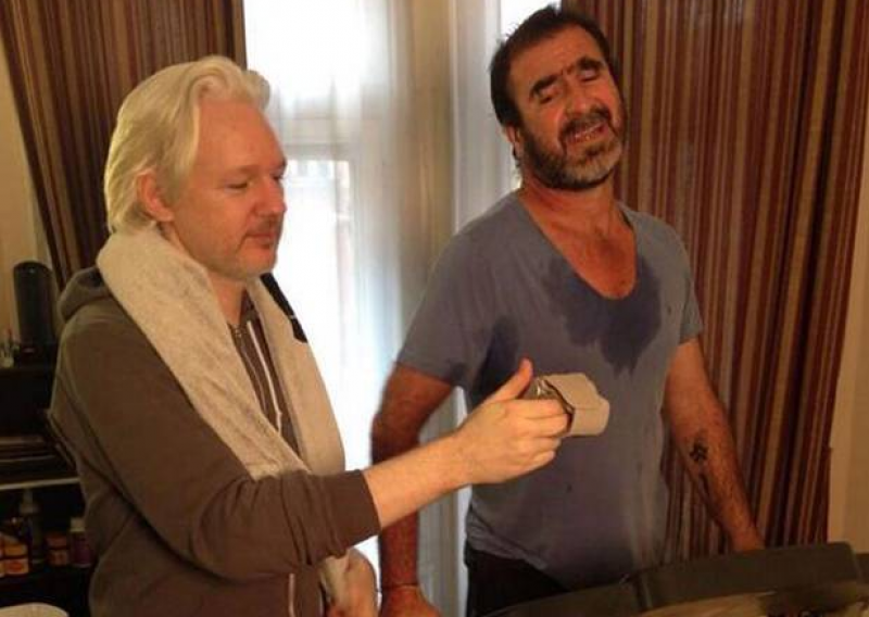 Eric Cantona trenira s - Julianom Assangeom!