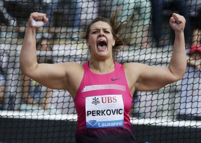 Croatia's discus thrower Perkovic defends overall victory