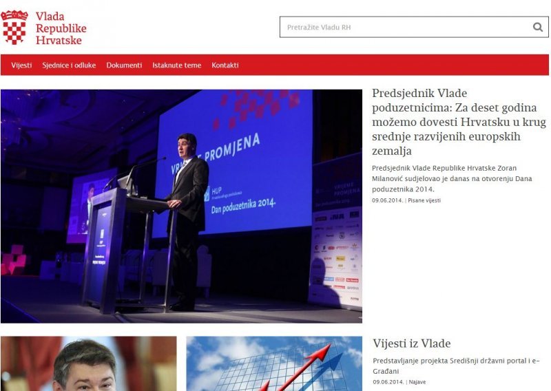 Posljednji pozdrav stranicama Vlade