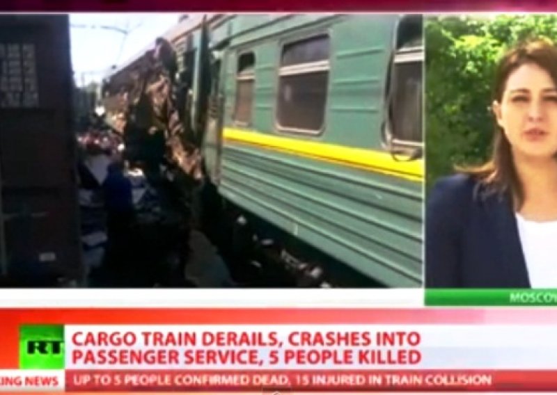 U stravičnom sudaru vlakova kod Moskve petero mrtvih