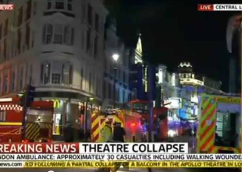 U Londonu se urušio balkon u kazalištu usred predstave