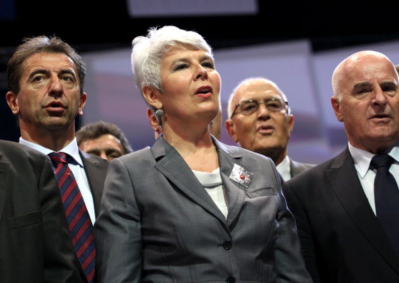 Kosor: Media considers as credible only information that harms HDZ