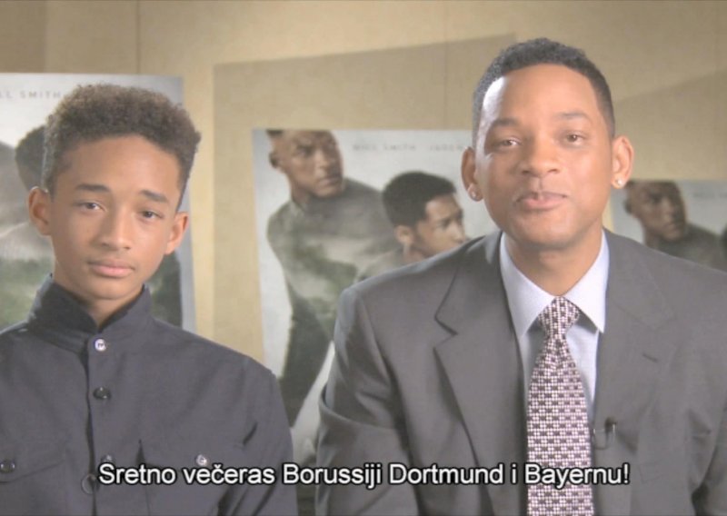 Will i Jaden Smith poželjeli sreću nogometašima