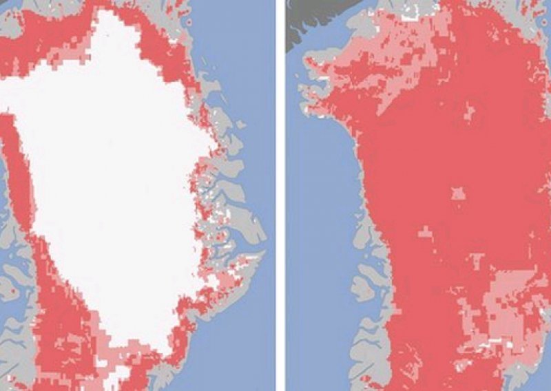 U samo četiri dana počeo se topiti cijeli Grenland
