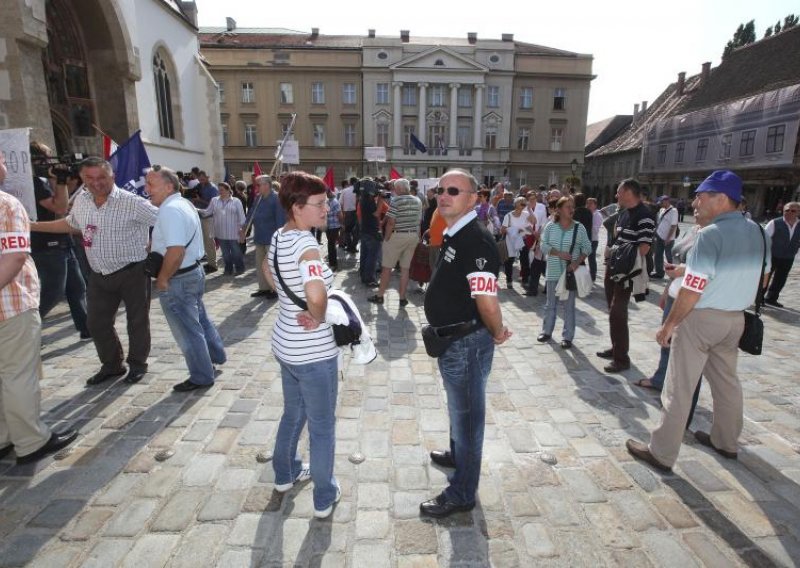 Prvi radnički prosvjed na Markovu trgu