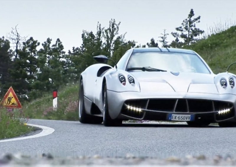 Pagani Huayra škripi i cvili na prvom testu