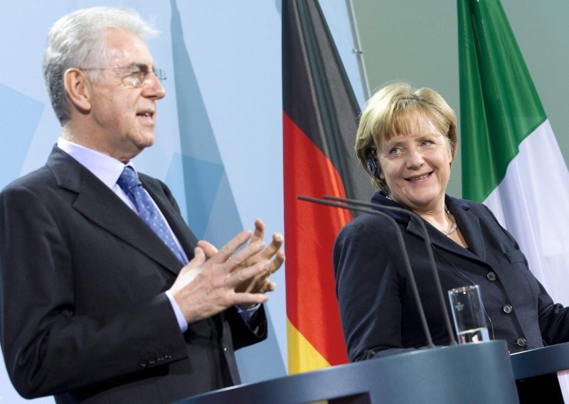 Merkel i Monti hvale napredak Italije