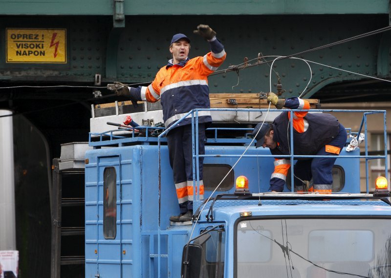 Veliki zastoj tramvaja u Zagrebu