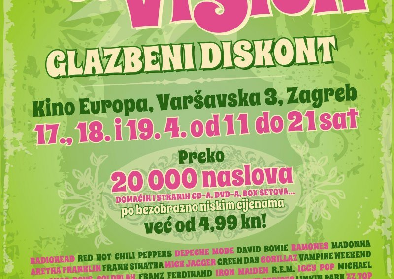 Sound & vision glazbeni diskont u kinu Europa