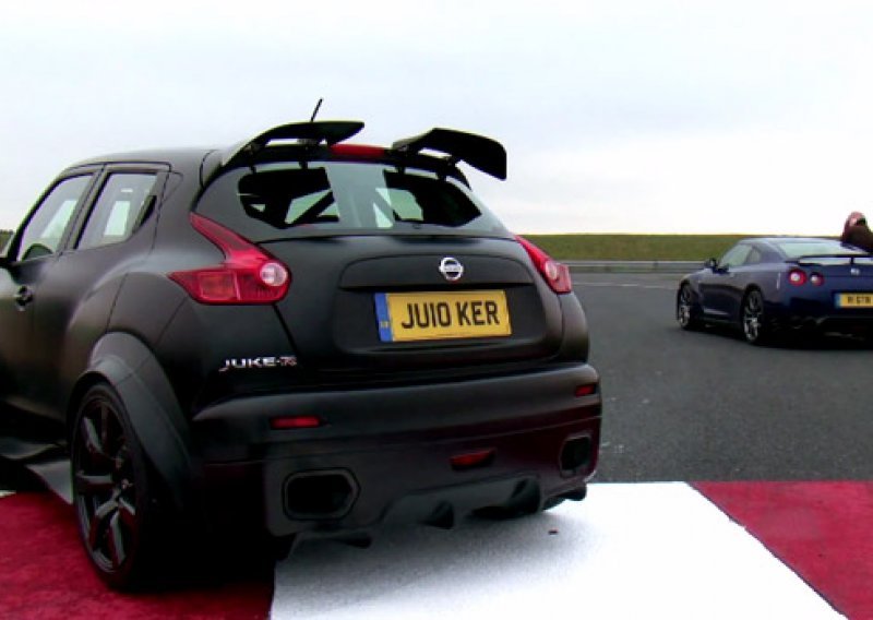 Nissan Juke-R protiv GT-R-a na stazi