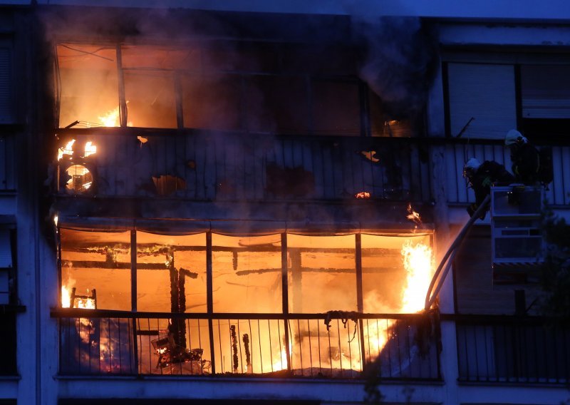 U požaru u Novom Zagrebu jedna osoba ozlijeđena