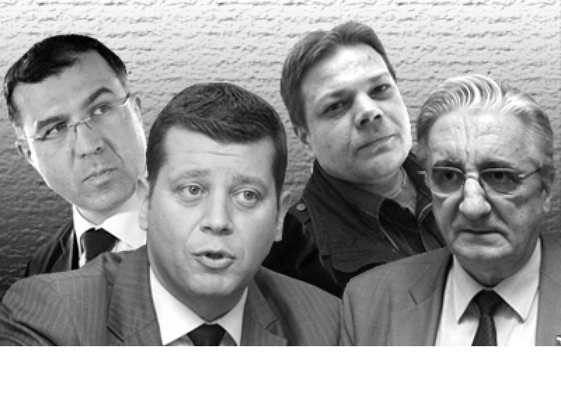 U Saboru - Tuđman, Račan, Milošević i Mesić