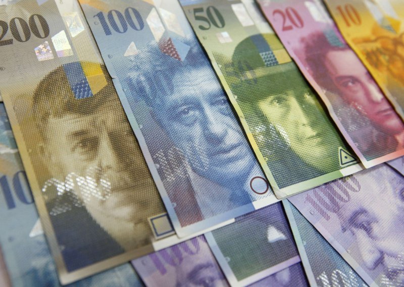 Swiss franc drops, euro appreciates against kuna