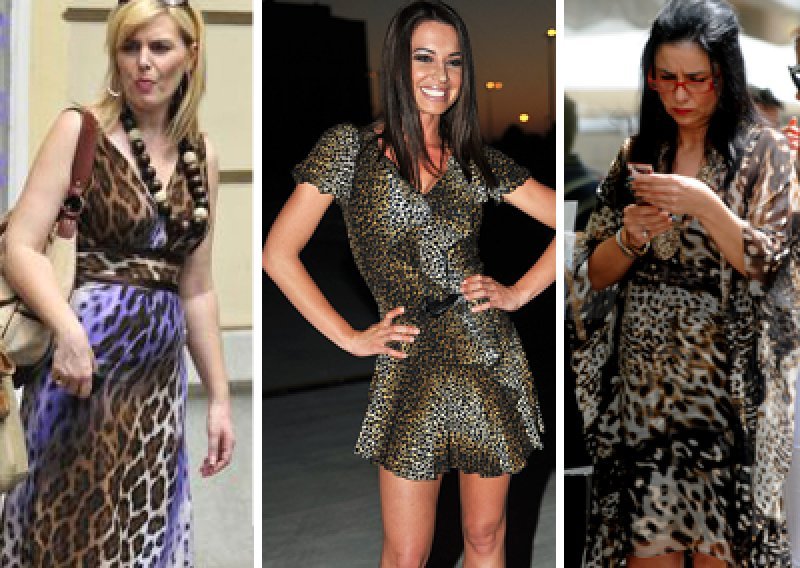 Tončica spremna za lov u leopard haljini