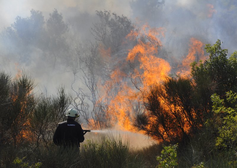 Kod Jadrije izgorjelo šest hektara makije