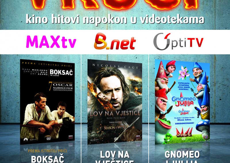 Vrući kino hitovi u MAXtv, B.net i OptiTV videotekama!