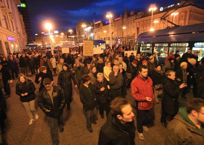 Saturday protest walk in Zagreb biggest so far