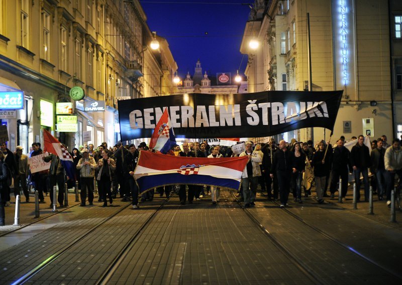 Another anti-gov't rally in Zagreb