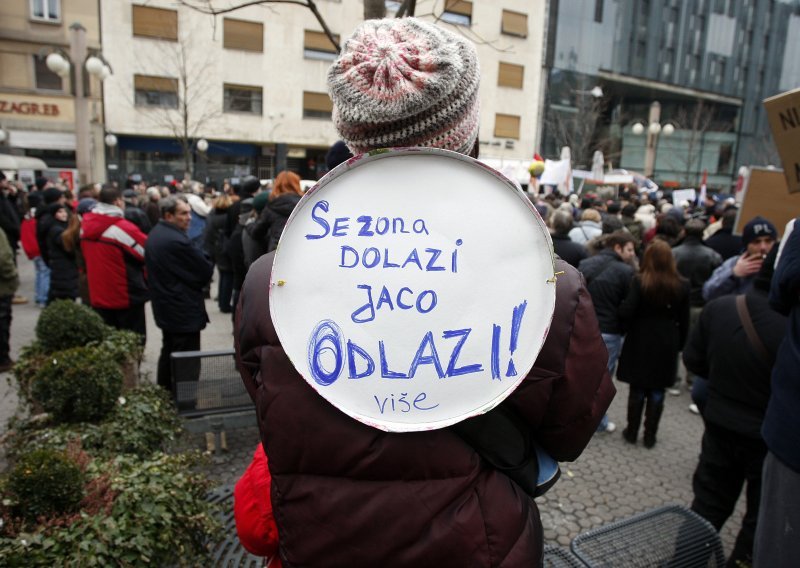 New anti-government protest in Zagreb