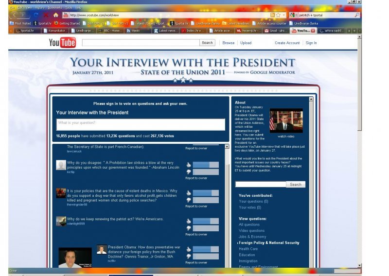 Intervjuirajte Obamu