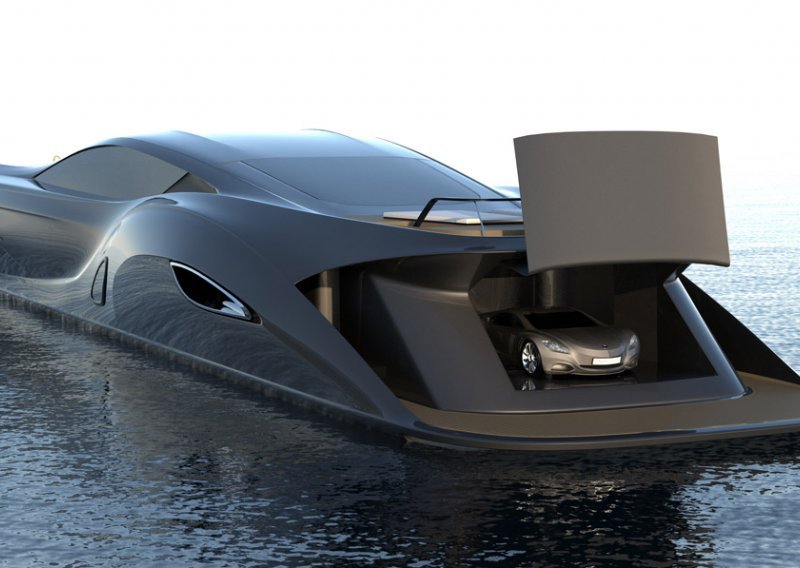 Ova jahta ima jacuzzi u pramcu i superautomobil u krmi