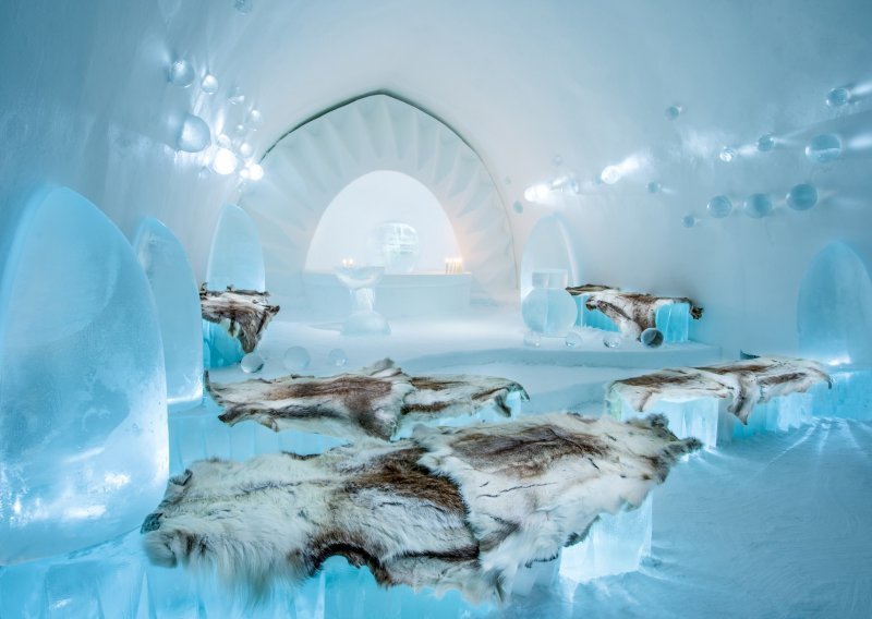 Pogledajte veličanstveni interijer Ledenog hotela