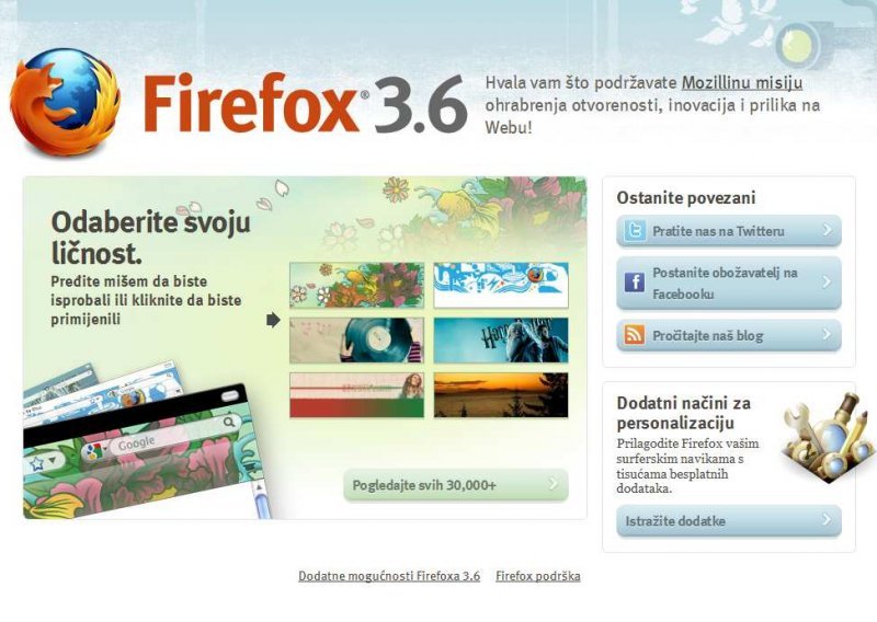Firefox 3.6 donosi podosta poboljšanja