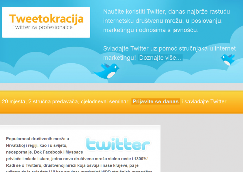 Radionica specijalizirana za poslovno korištenje Twittera