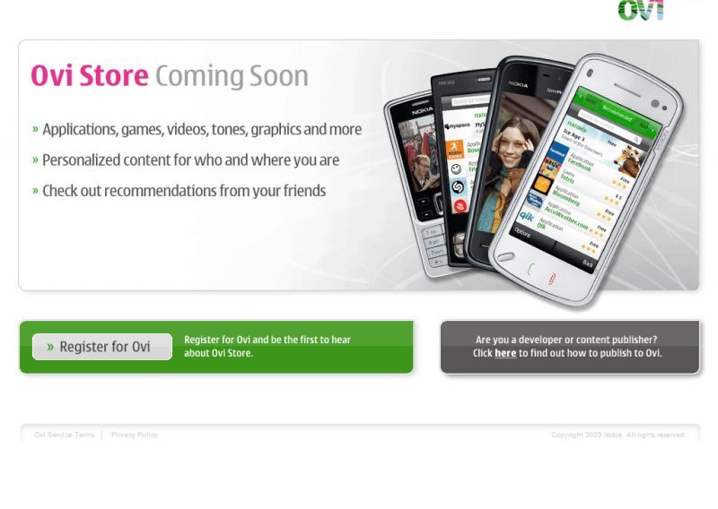 Nokia otvara Ovi Store po uzoru na Appleov App Store
