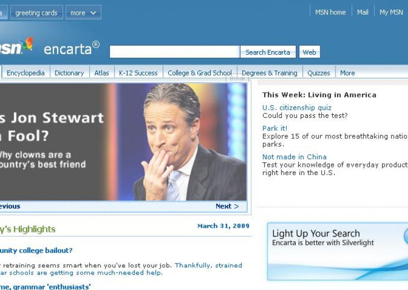 Microsoft gasi svoju enciklopediju Encarta