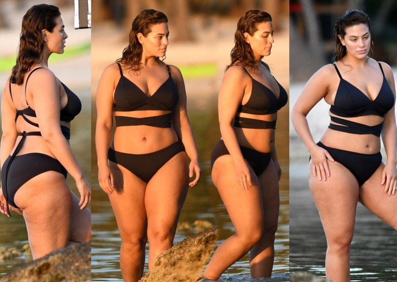 Plus size ljepotica golica maštu u izazovnom bikiniju