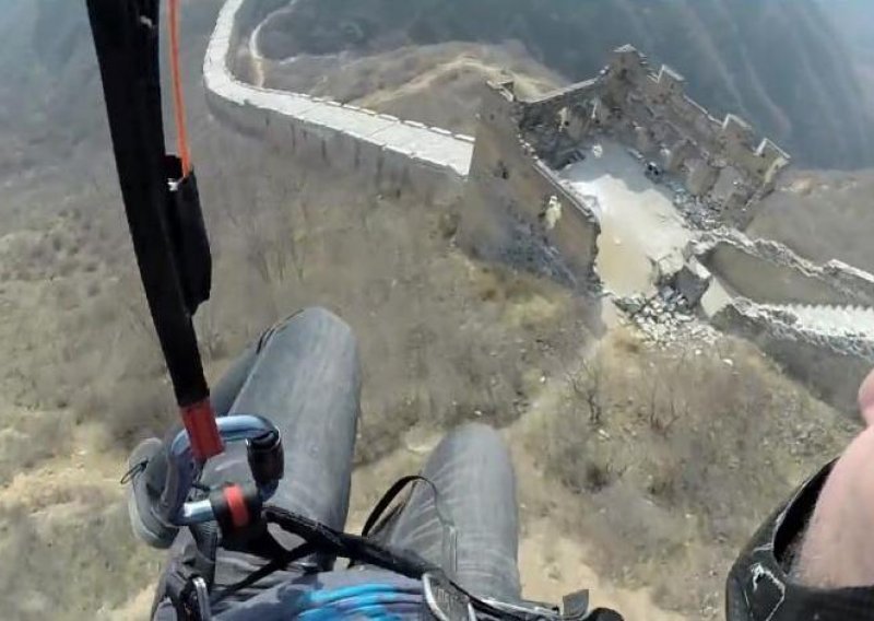 Snimio uzbudljivi let iznad Kineskog zida
