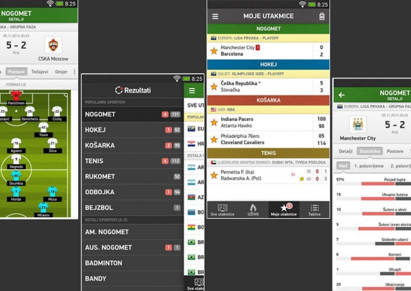 Domaćom aplikacijom pratite rezultate svih sportskih natjecanja
