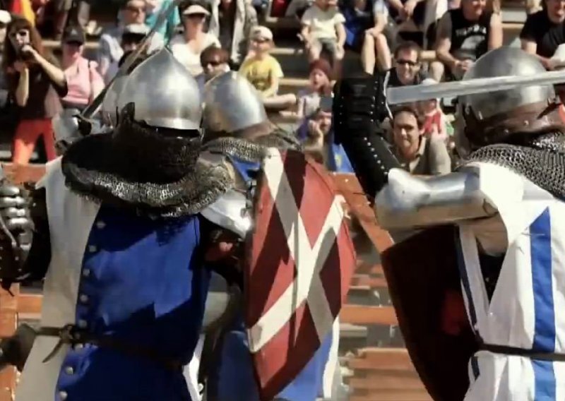 Pogledajte brutalne 'full contact' srednjovjekovne bitke u Trogiru