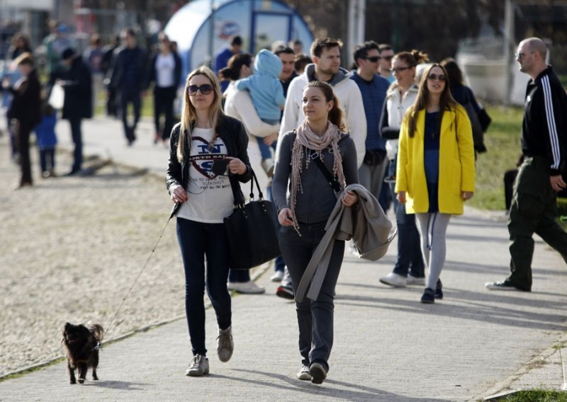 Sunčano i vjetrovito, popodne stiže naoblačenje