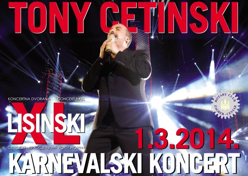 Tony Cetinski u Lisinskom