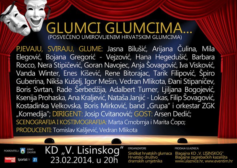 Glumci glumcima - prijava