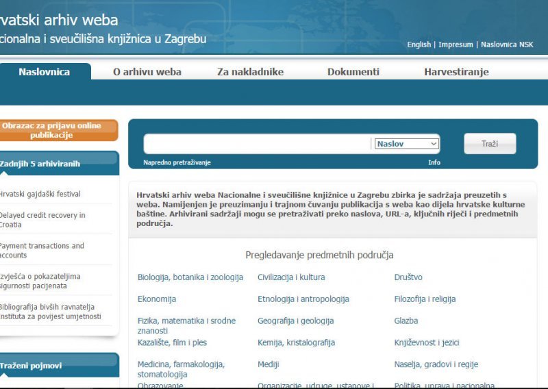 Vodeći svjetski stručnjaci za arhiviranje weba dolaze u Zagreb