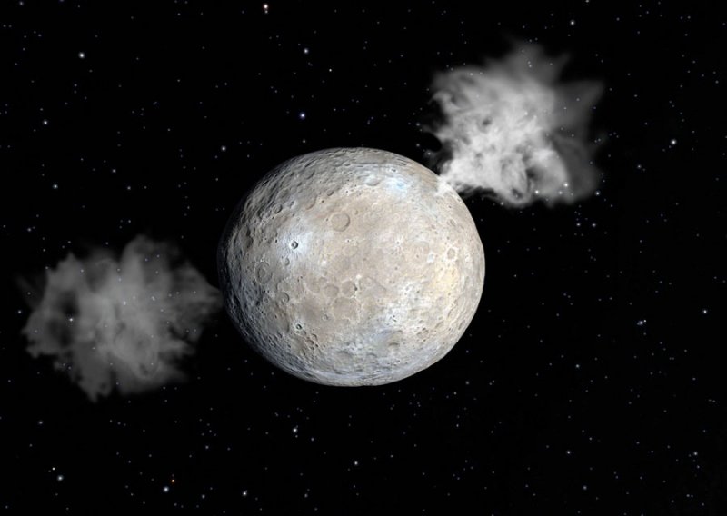 Patuljasti Ceres izbacuje tone vode u svemir